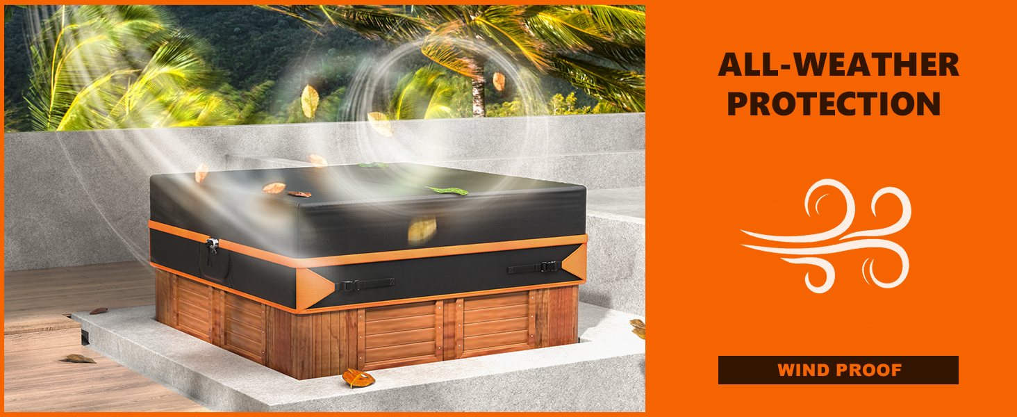 Hot Tub Cover Hot Tub Covers Replacement, Spa Covers for Hot Tub Waterproof UV