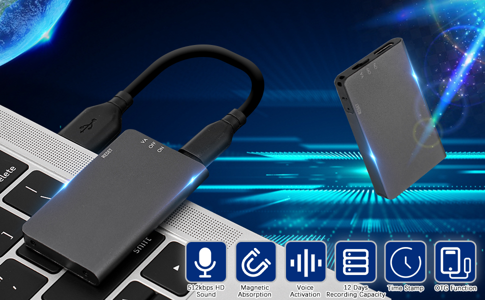 64GB Mini Digital Voice Voice Activated