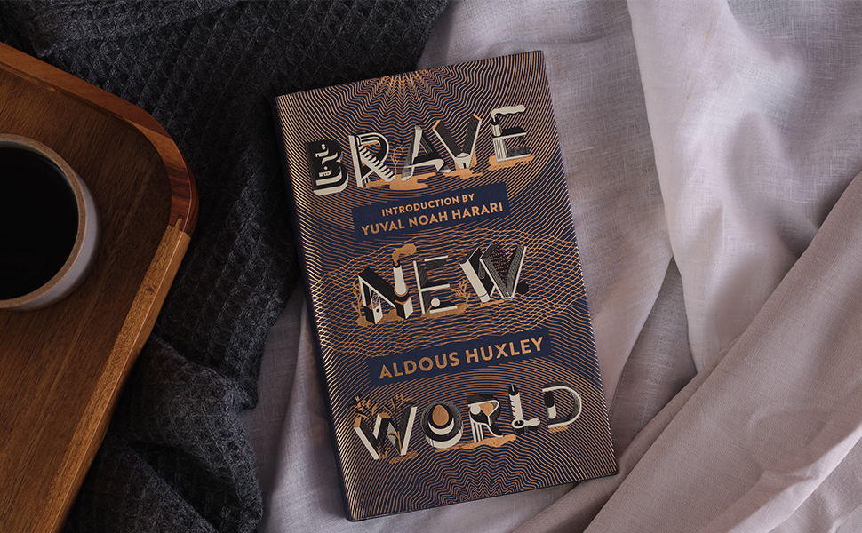 Flat lay photograph of Brave New World anniversary edition