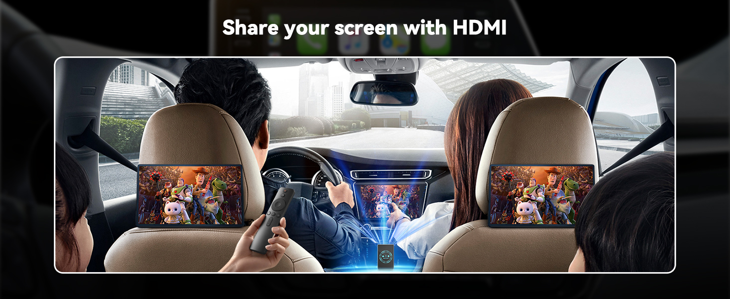 HDMI out for rear seat entertainment