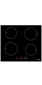 Plaque De Cuisson Encastrée à Induction 7000 W Avec 4 Foyers, Plaque De Cuisson Flexinduction Pour Barbecue, Gasland Chef IH604BF 16 150 x 300