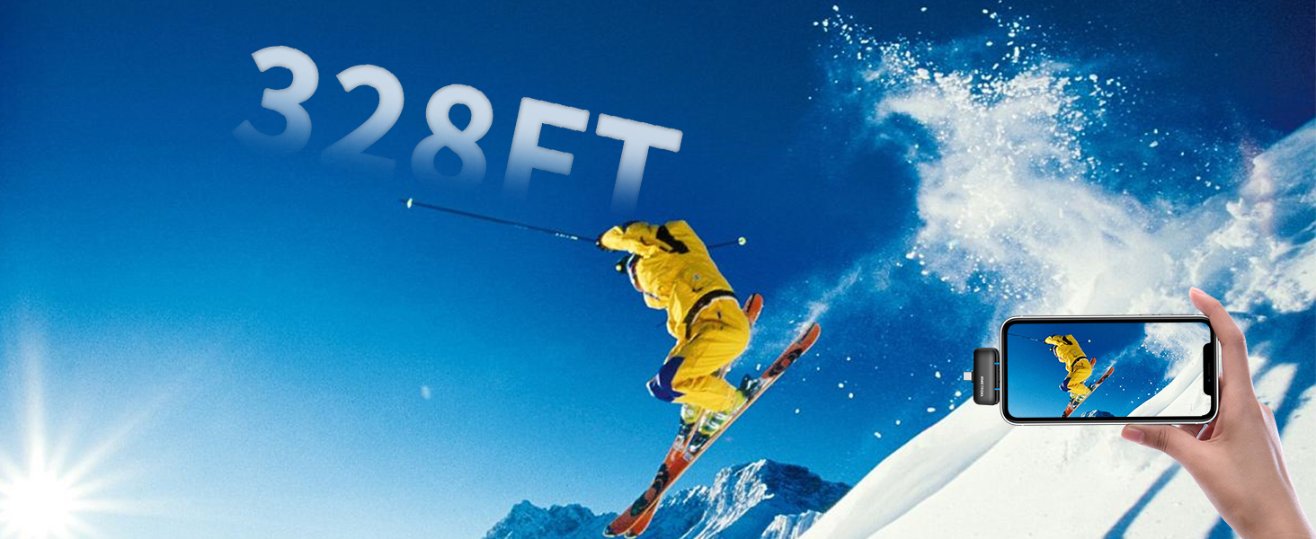 Kinglucky Wireless Lavalier Microphone, with Professional