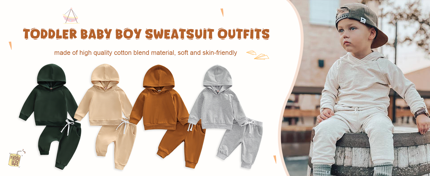 Baby boy sweatsuit set
