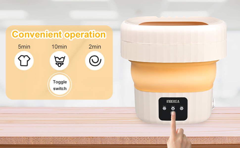 Portable Washing Machine Mini Washer Deep Cleaning Half Automatic Washt Socks Baby Clothes