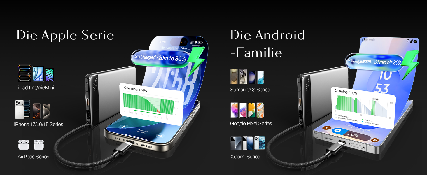 power bank with built in cable
