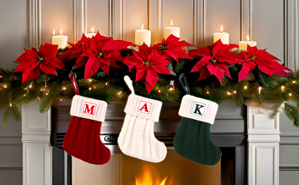 OJCHRLKF 8 Inches Mini Initial Monogram Embroidered