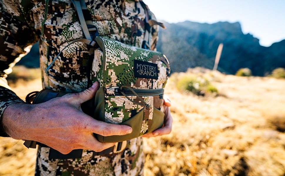 Mystery Ranch Bino Harness 12x, Chest Rig, Binocular Case, Tactical Pouch, for Rough