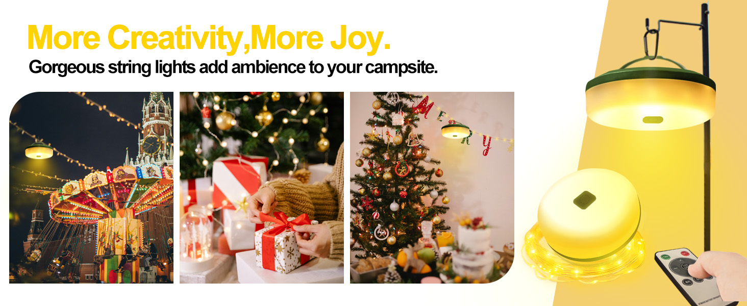 camping string lights