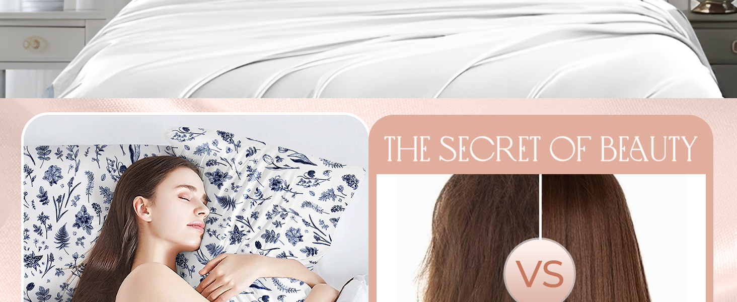 Miss Adola 2 Pack Mulberry Silk Pillowcase for Hair and