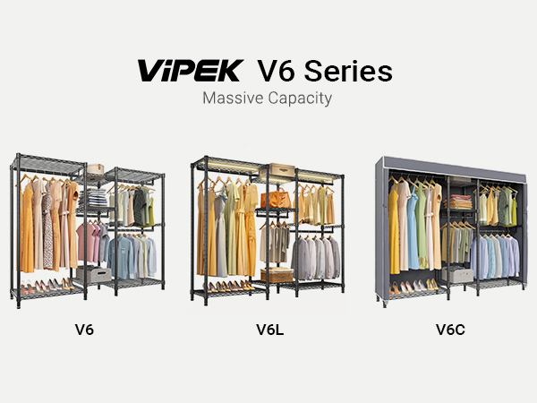 Amazon.com: VIPEK Classic V6 Wire Garment Rack 5 Tiers Heavy