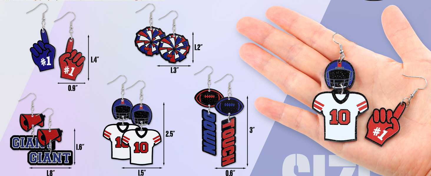Game Day Football Earrings