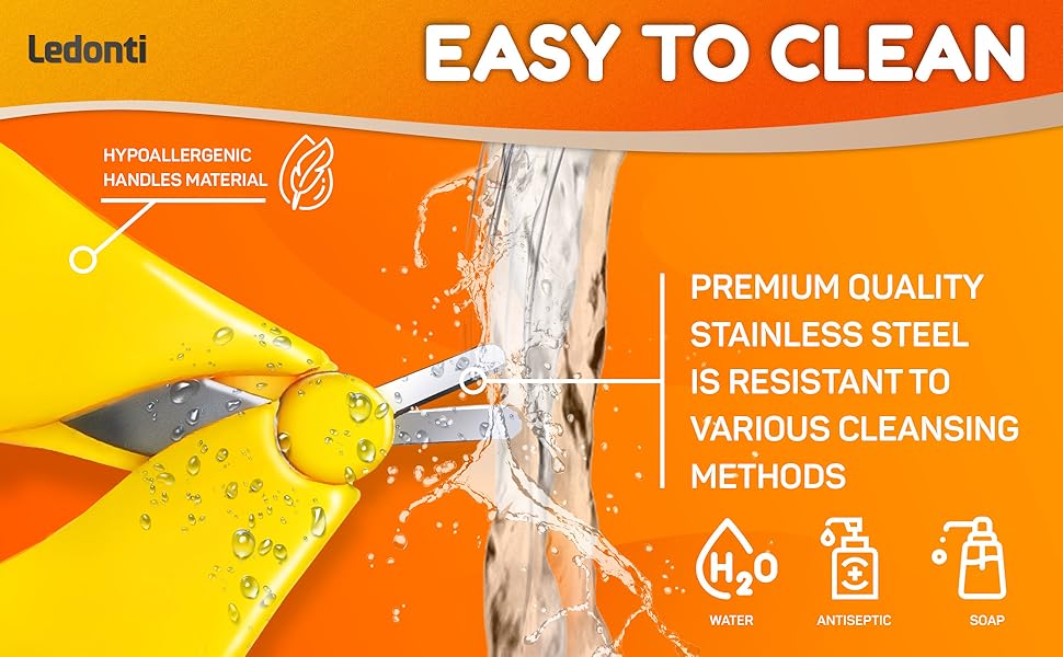 easy to clean baby nail scissors