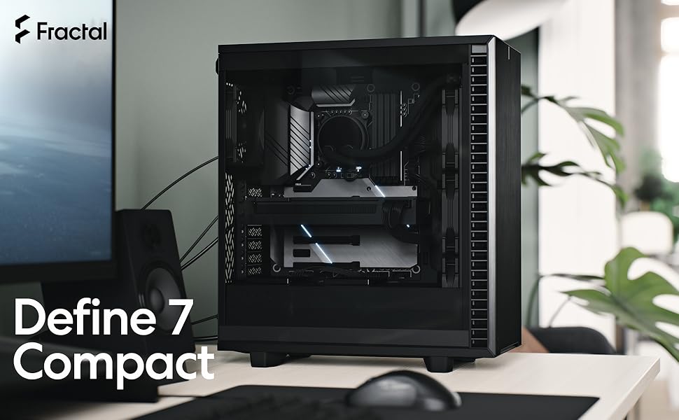 Amazon | Fractal Design Define 7 Compact Black TG ミドル