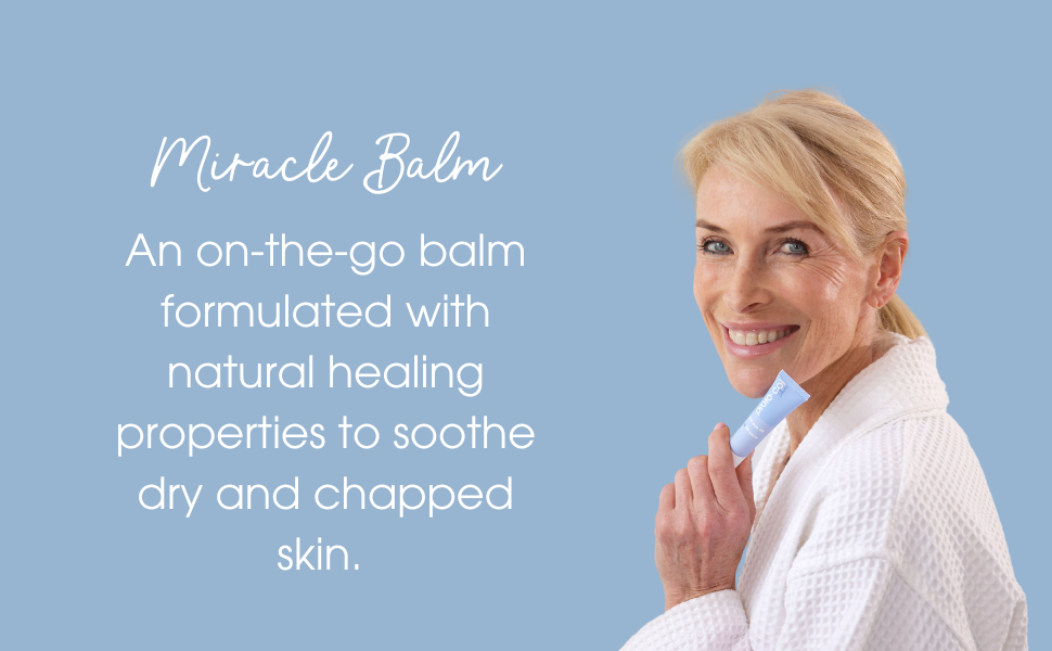 A balm formulated to soothe dry and chapped skin