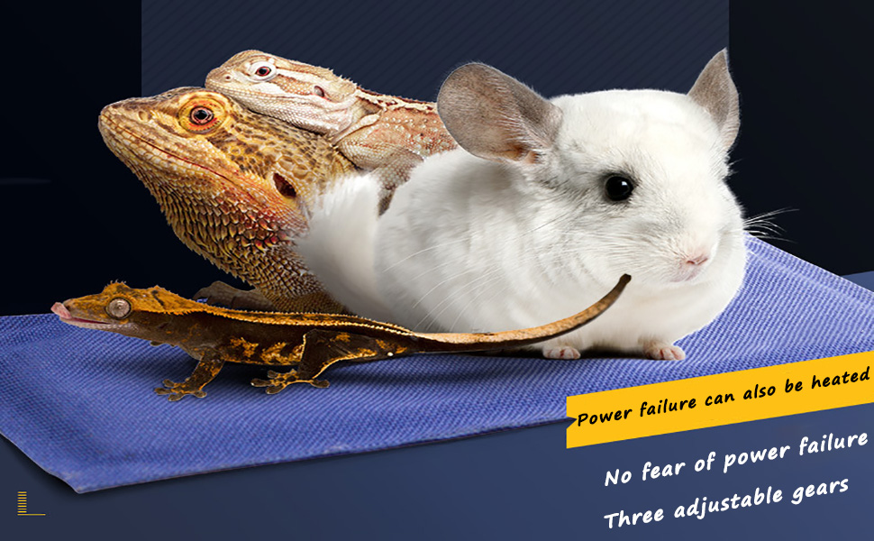 Small Reptile Heating Pad Reptile Heat Pad, 3 Level