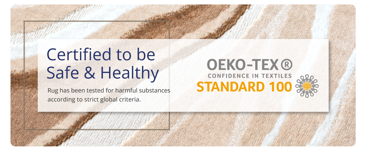 Abani Rugs Area rug. Abstract area rug. Kid and pet friendly. Beige and Brown rug. Easy to clean