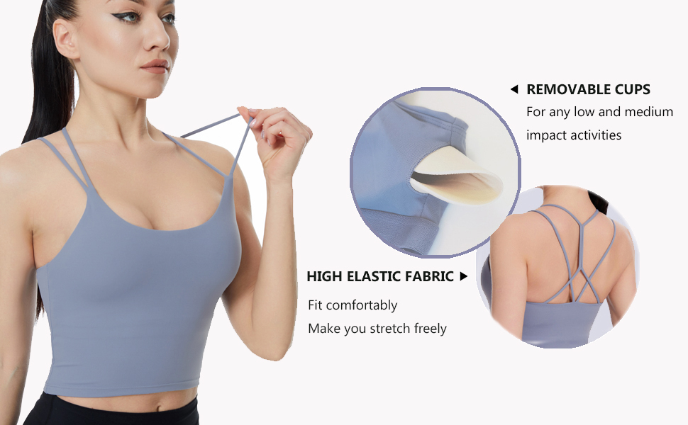 Sports Bra Workout Tank Tops for Women