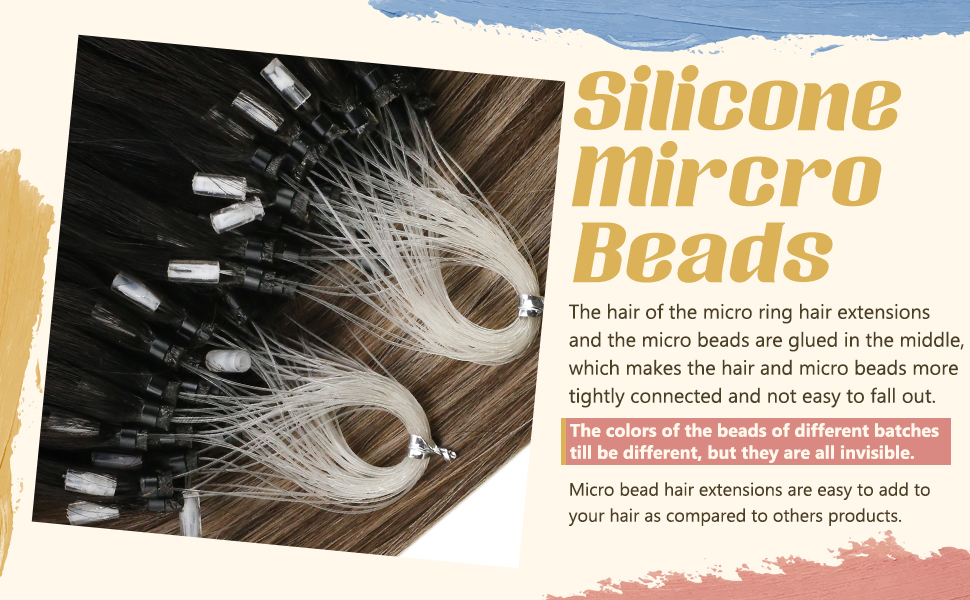 micro beads hair extensions human hair 