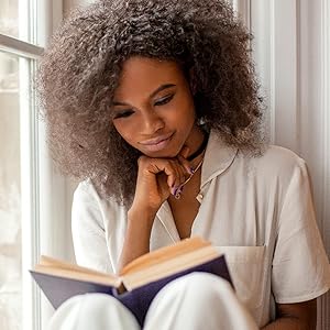 lady reading a book