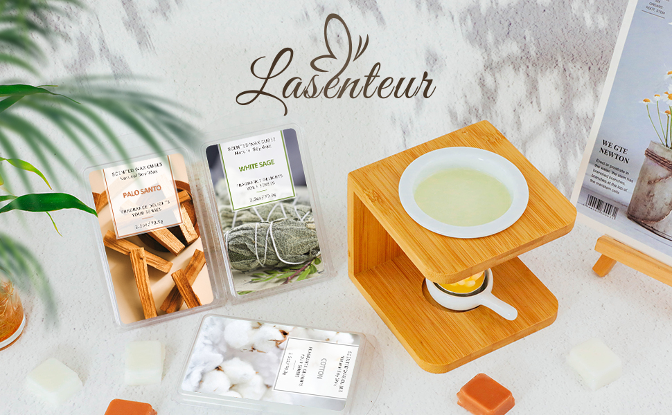 LASENTEUR Wax Melts, Wax Melt Scented, Natural Soy Wax Cubes, Variety