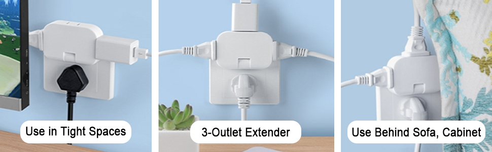 2 prong outlet adapter