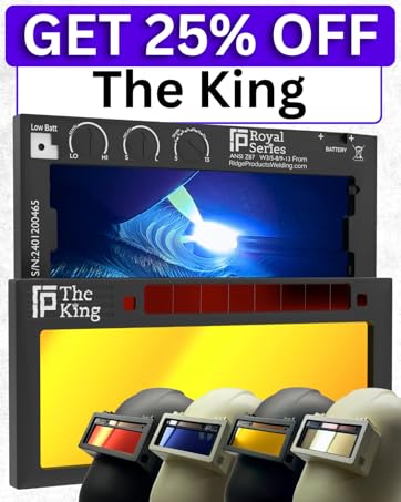 The King 1.0 | Shade 5-13 Adjustable Gold Auto Darkening