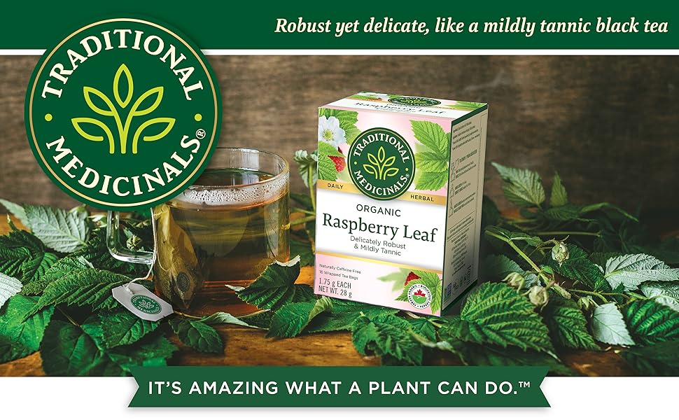 Traditional Medicinals Organic Raspberry Leaf Herbal Women's Tea