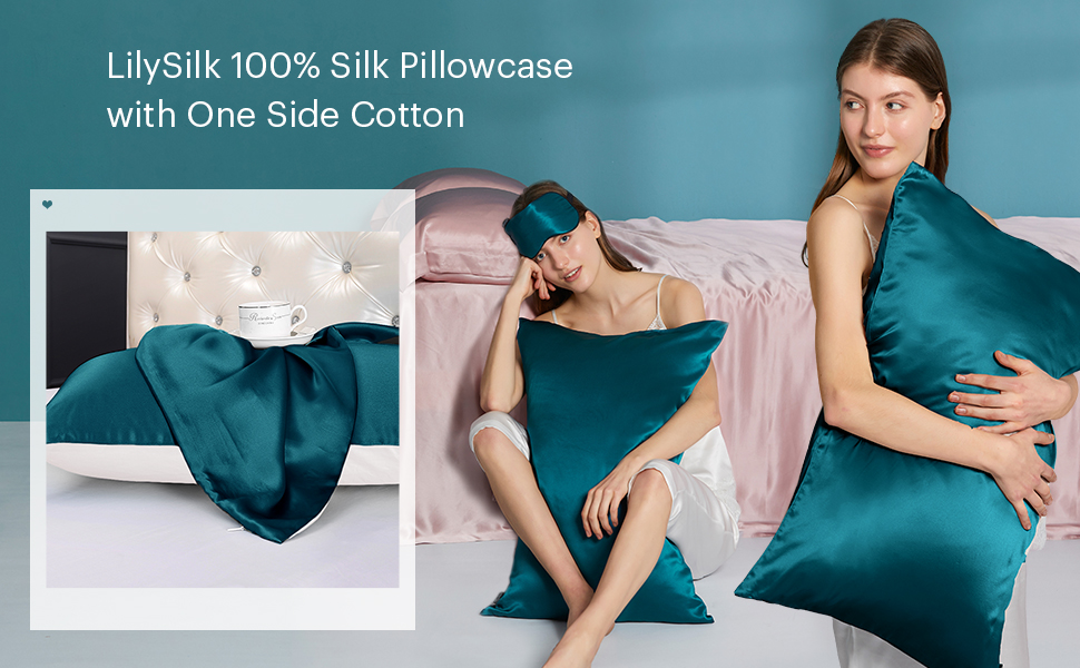 LilySilk 100 Pure Mulberry Silk Pillowcase for Hair and Skin 19 Momme