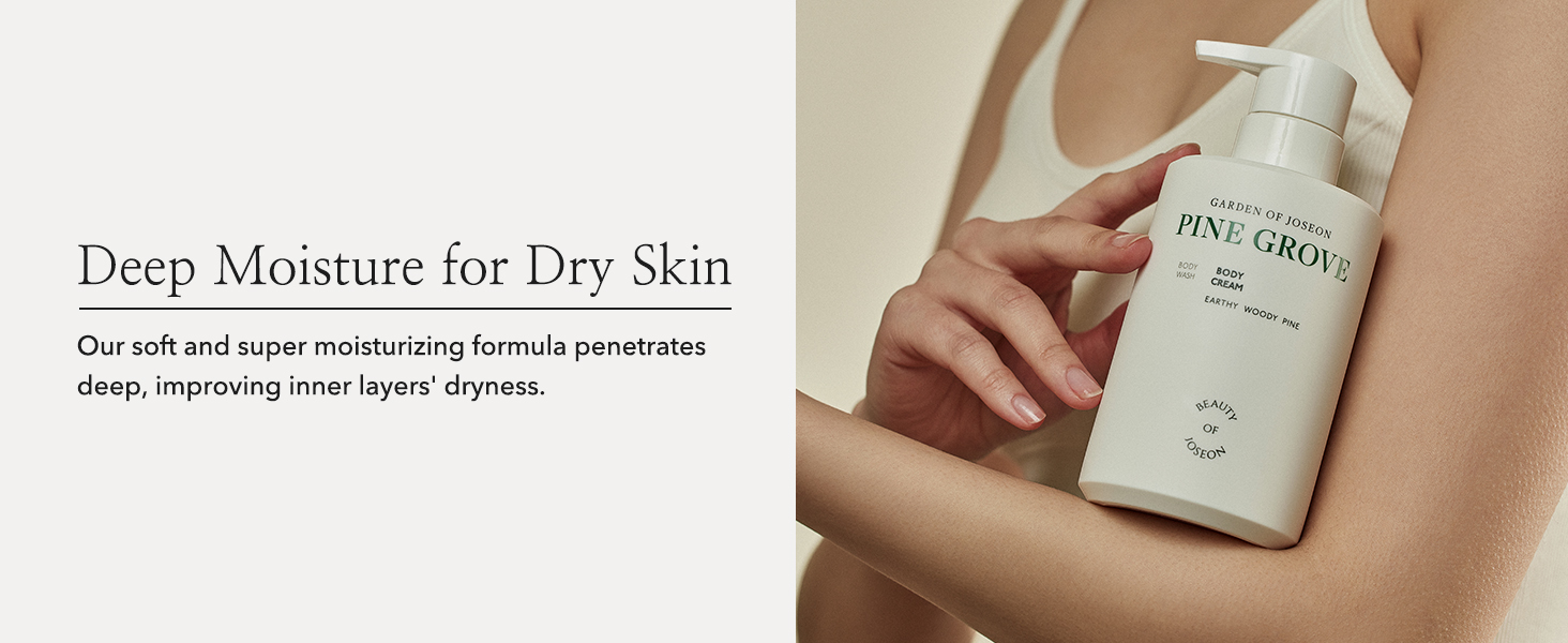 deep moisture for dry skin, moisturizing body cream