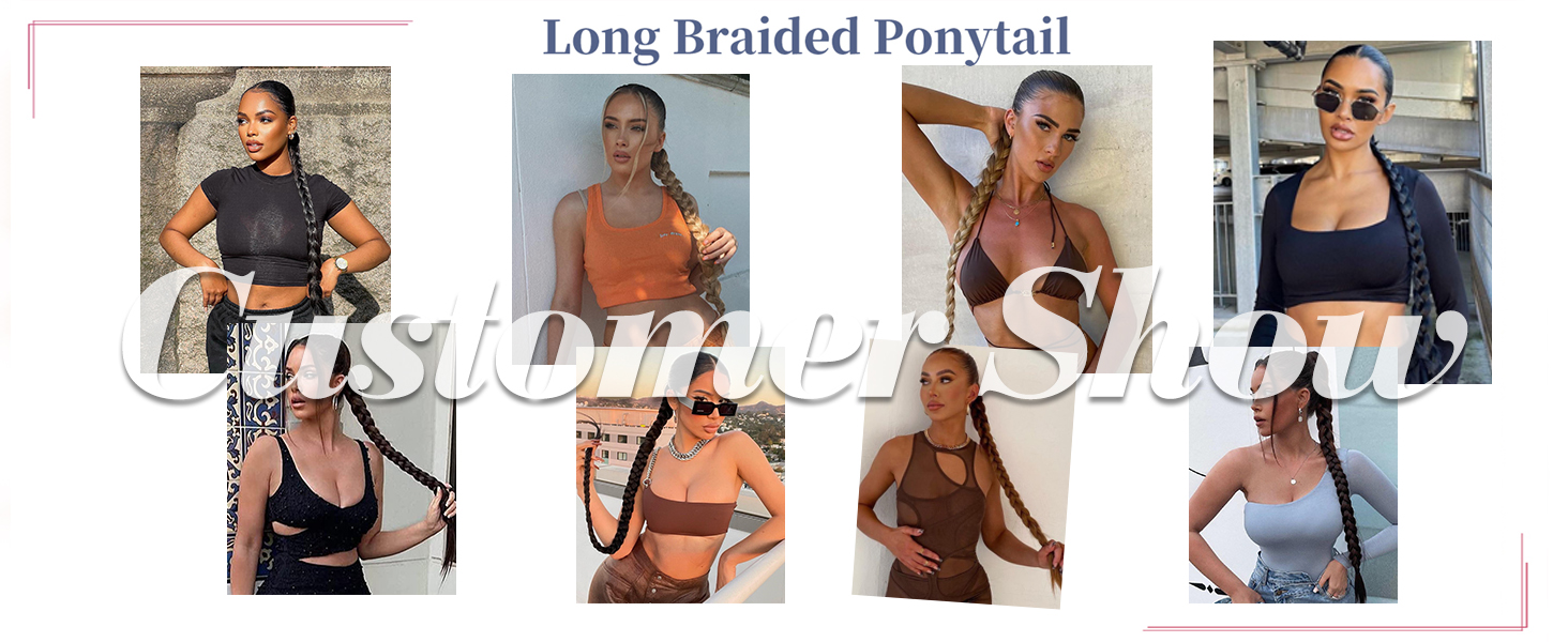 FENTISAR Braided Ponytail Extension