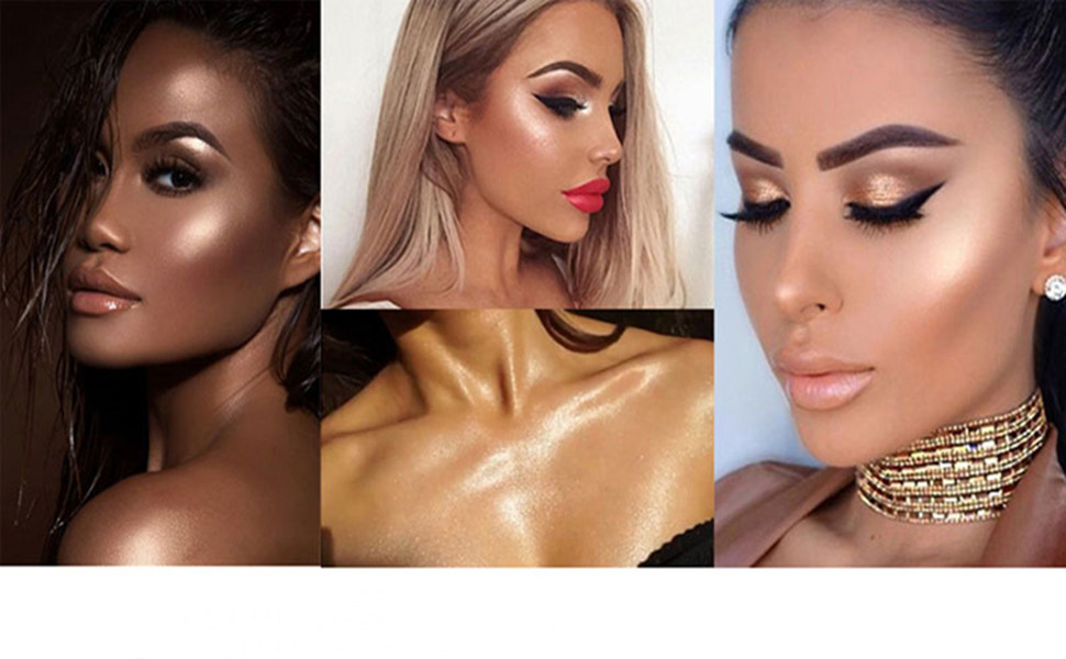 MAEPEOR Body Luminizer 6 Colors Waterproof Smooth Shimmer Face Body Glow Illuminator