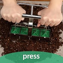 Pack The Soil Into Soil Blocker