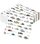 Yoyuspy Gone Fishing Party Decorations, Disposable Paper Fish Napkins Supplies Pack of 50, Fishin...
