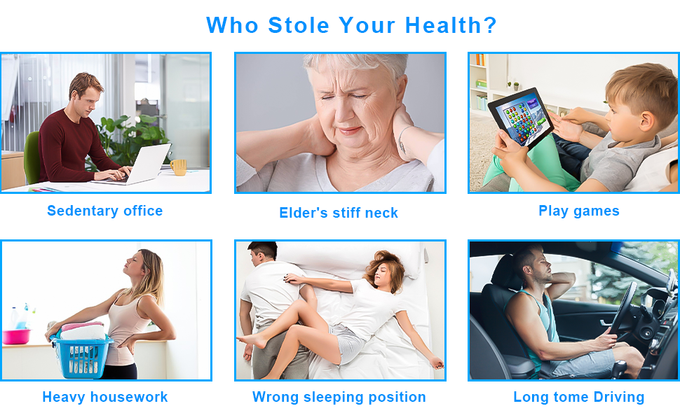 Weighted Heating Pad for Neck and Shoulder, Biupky 2lb Neck