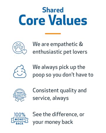 empathetic + enthusiastic pet lovers, always pick up dog poop consistent high-quality 5-star or free