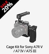 SmallRig A7R V / A7 IV / A7S III Cage with Top Handle, Side Handgrip and Clamp for HDMI Cable, Ad...