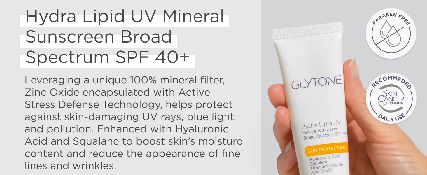 Hydra Lipid UV Mineral Sunscreen Broad Spectrum SPF 40+