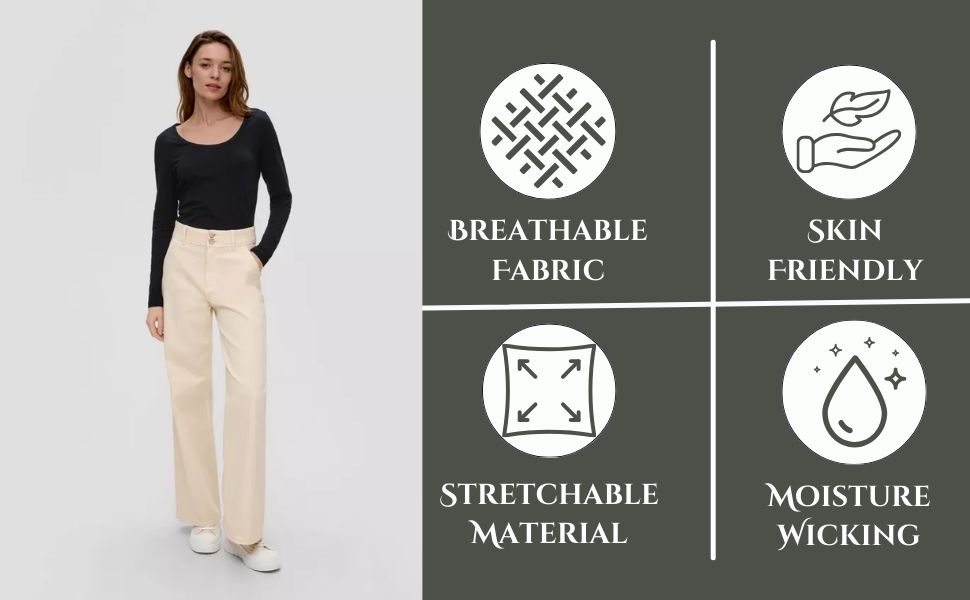 Round Neck Long Sleeves Top