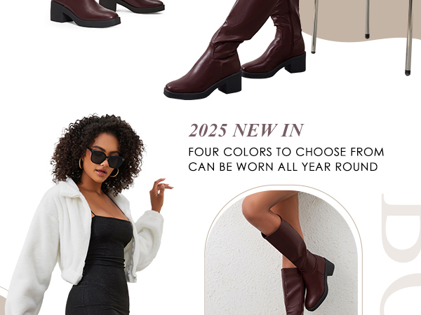 Amazon.com | Modatope Platform Knee High Boots for Women