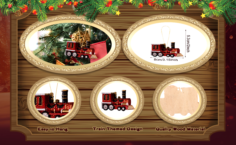 Decorative Wood Train クリスマス デコレーション Amazon.com: Yulejo Christmas Train Painted Wooden Christmas