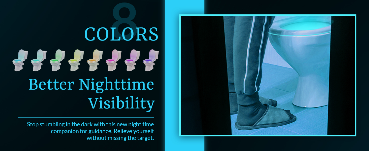 toilet bowl light motion activated shark tank  birthday gifts for husband birthday gift for men 