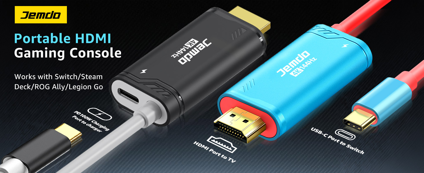 For Switch/OLED/Switch 2 HDMI Cable