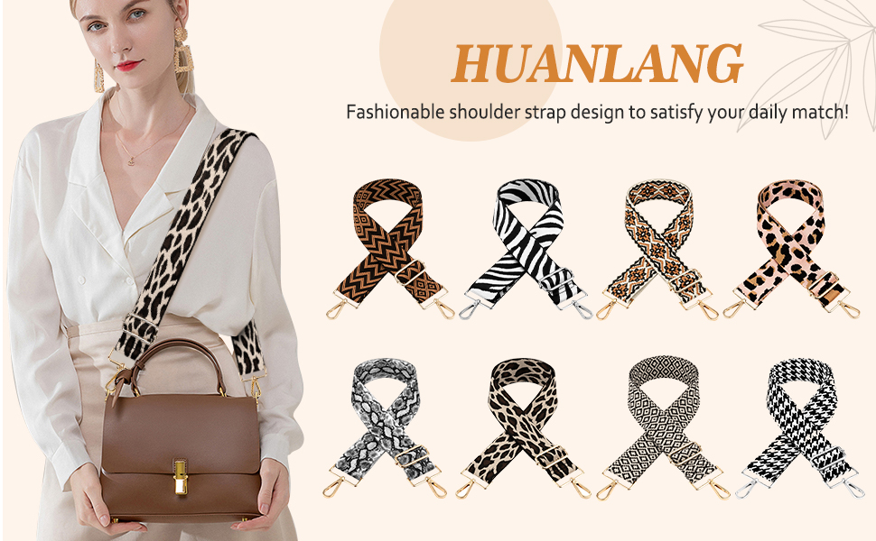 HUANLANG Purse Straps Replacement Crossbody Bag Strap Fashion Adjustable Guitar