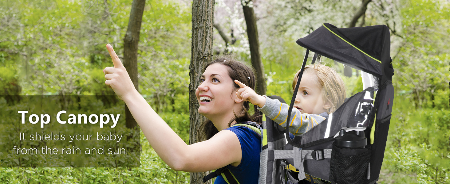 Baby Hiking Backpack Carrier Child Carrier with Ergonomic Hip