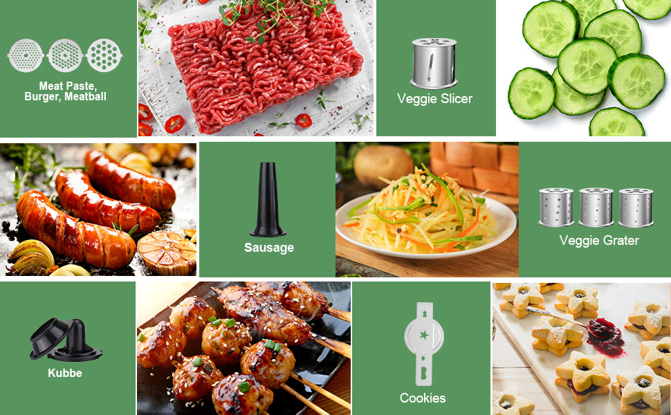 Electric Meat Grinder, 500W(2000W Max), Meat Grinder