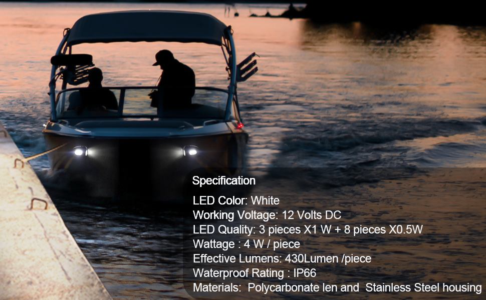 Besramtic Boat Docking Lights Marine Docking Lights LED