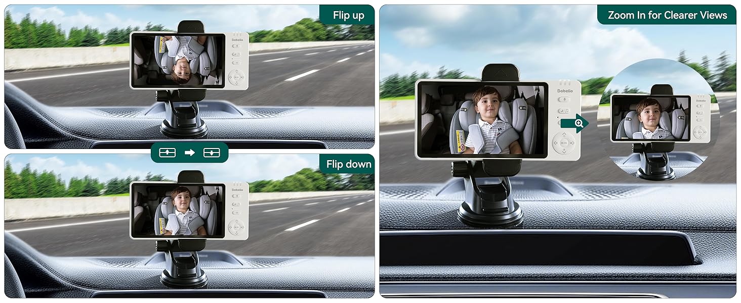 baby car camera monitor wireless car seat camera for baby rear facing backseat carseat video 720p