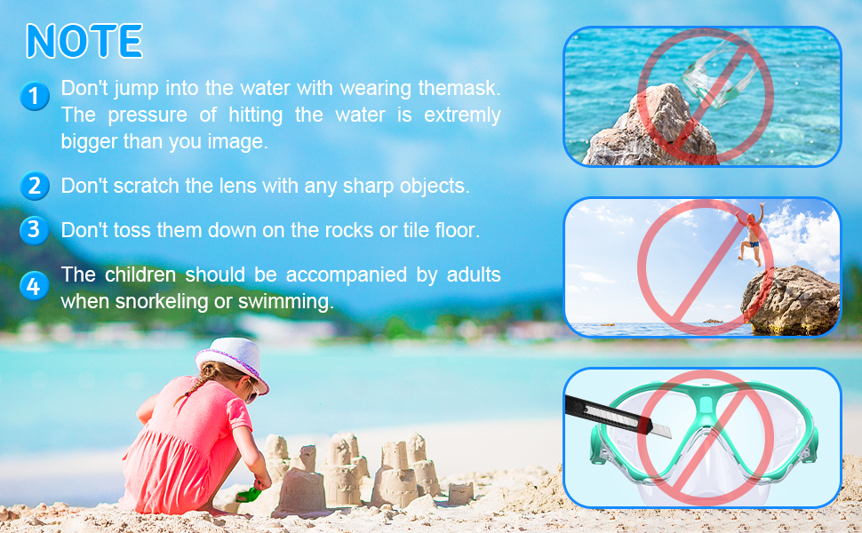 kids snorkel set