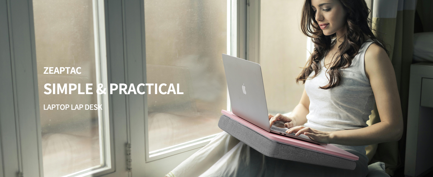 Portable Lap Laptop Desk with Pillow Cushion