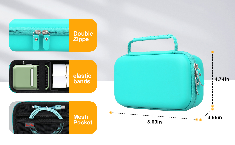 Elonbo Carrying Case Compatible with NIIMBOT B21 / B1 Label Maker Machine, Portable